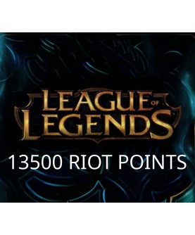 League of Legends 13500 RP Prepaid Card Key EUROPE